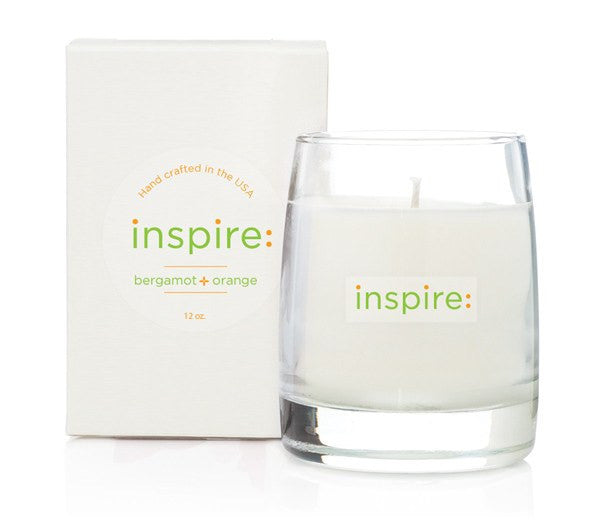 Bergamot & Orange Essential Oils, Natural Soy Wax Candle