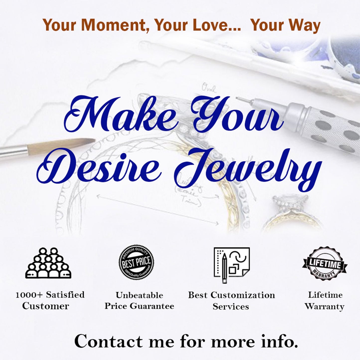 Channel Set Round Moissanite Wedding Band in 10K