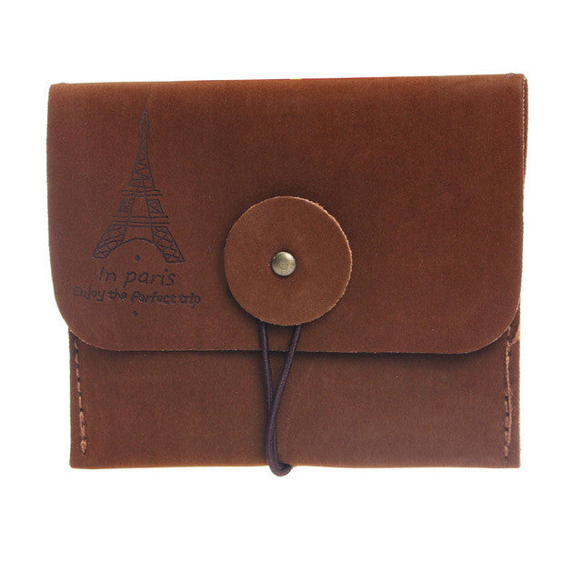 Woman wallets Vintage Coin Purse Style Retro Paris Tower Zipper Purse Holder Mini bag Ladies Small Bags #XTJ