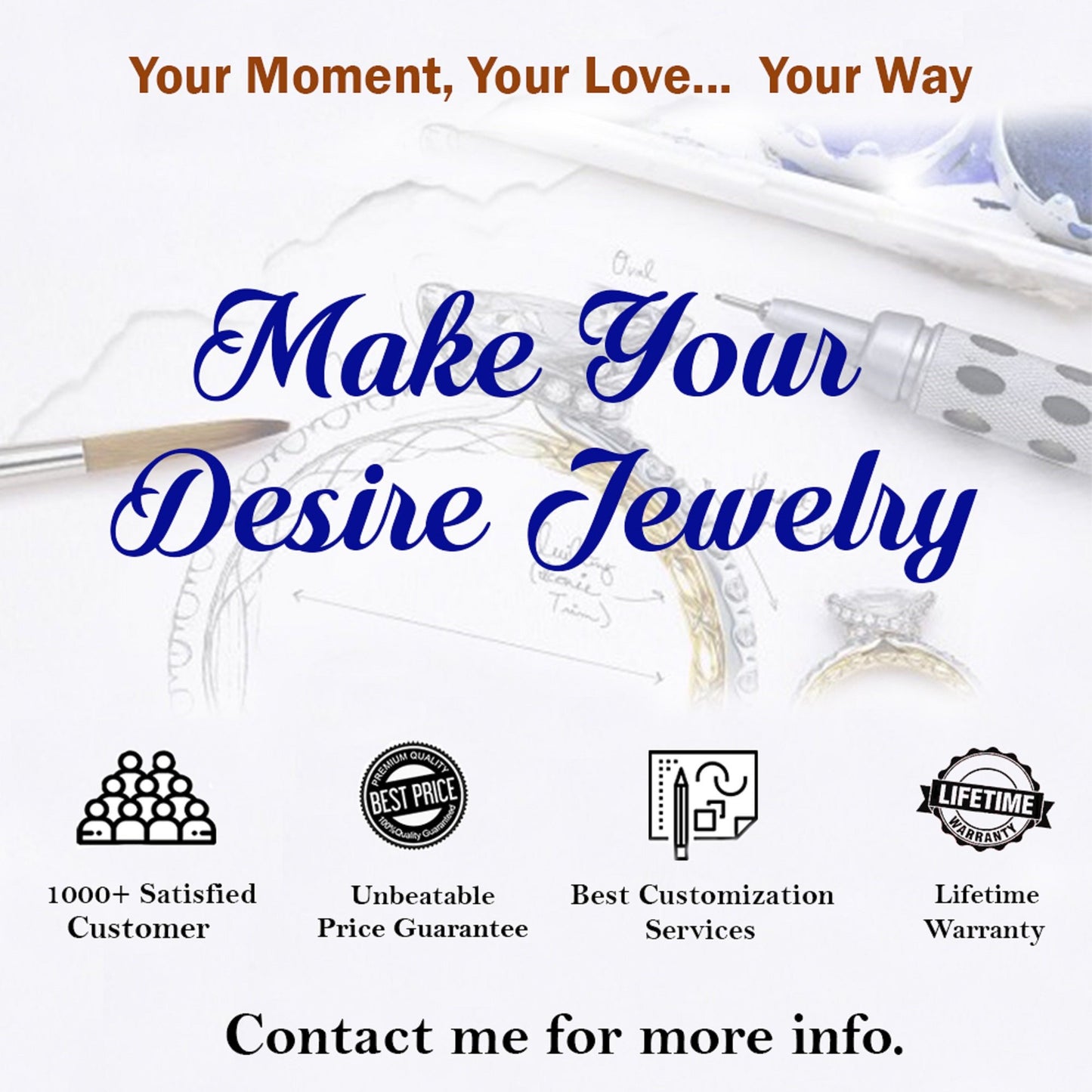 Dutch Marquise Solitaire Ring in 9K