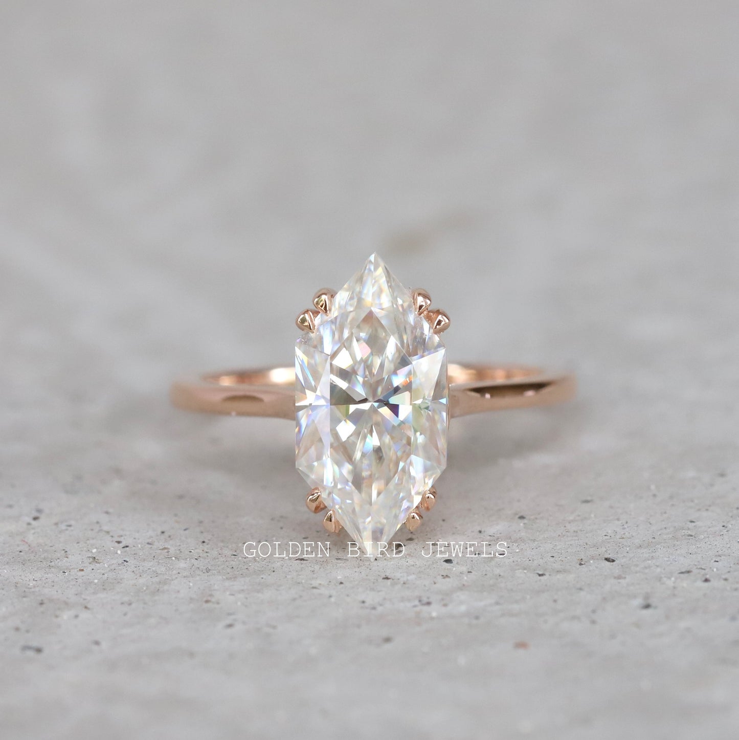 Dutch Marquise Solitaire Ring in 18K